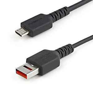 STARTECH .com Cable de 1m Adaptador Bloqueador USB de Datos - Adaptador USB a Micro USB de Carga Segura - Micro USBC Solo de Carga para Tablet o Teléfono Móvil - Protector de Bloqueo de Datos, 1 m, USB A, Micro-USB B, USB 2.0, 0,48 Gbit/s, Negro USBSCHAU1 STARTECH .com Cable de 1m Adaptador Bloqueador USB de Datos - Adaptador USB a Micro USB de Carga Segura - Micro USBC Solo de Carga para Tablet o Teléfono Móvil - Protector de Bloqueo de Datos, 1 m, USB A, Micro-USB B, USB 2.0, 0,48 Gbit/s, Negro USBSCHAU1