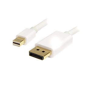 STARTECH .com Cable de 1m Mini DisplayPort a DisplayPort 1.2 - Cable Adaptador Mini DisplayPort a DisplayPort 4K x 2K UHD - Cable para Monitor Mini DP a DP - Blanco, 1 m, DisplayPort, mini DisplayPort, Macho, Macho, 3840 x 2400 Pixeles MDP2DPMM1MW STARTECH .com Cable de 1m Mini DisplayPort a DisplayPort 1.2 - Cable Adaptador Mini DisplayPort a DisplayPort 4K x 2K UHD - Cable para Monitor Mini DP a DP - Blanco, 1 m, DisplayPort, mini DisplayPort, Macho, Macho, 3840 x 2400 Pixeles MDP2DPMM1MW