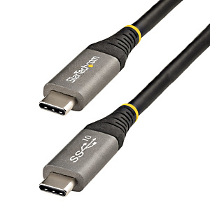 STARTECH .com Cable de 1m USB-C de 10Gbps - Cable USB Tipo C Certificado por USB-IF - Cable USB TipoC USB 3.1/3.2 Gen 2 - Con Carga por Entrega de Alimentación PD de 100W (5A), Modo Alt de DP, 1 m, USB C, USB C, USB 3.2 Gen 2 (3.1 Gen 2), 10000 Mbit/s, Ne STARTECH .com Cable de 1m USB-C de 10Gbps - Cable USB Tipo C Certificado por USB-IF - Cable USB TipoC USB 3.1/3.2 Gen 2 - Con Carga por Entrega de Alimentación PD de 100W (5A), Modo Alt de DP, 1 m, USB C, USB C, USB 3.2 Gen 2 (3.1 Gen 2), 10000 Mbit/s, Ne