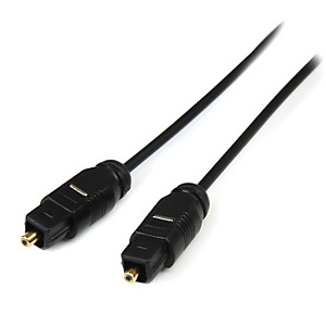 STARTECH .com Cable 4,5m TosLink Audio Digital Óptico SPDIF Delgado - Negro, Toslink, Macho, Toslink, Macho, 4,6 m, Negro THINTOS15 STARTECH .com Cable 4,5m TosLink Audio Digital Óptico SPDIF Delgado - Negro, Toslink, Macho, Toslink, Macho, 4,6 m, Negro THINTOS15