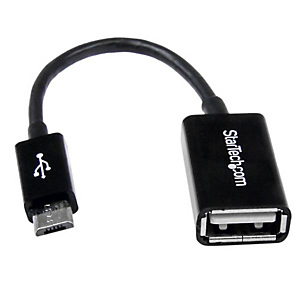 STARTECH .com Cable Adaptador de 12cm Micro USB Macho a USB A Hembra OTG para Tablets Smartphones - Negro, 0,127 m, Micro-USB B, USB A, USB 2.0, 480 Mbit/s, Negro UUSBOTG STARTECH .com Cable Adaptador de 12cm Micro USB Macho a USB A Hembra OTG para Tablets Smartphones - Negro, 0,127 m, Micro-USB B, USB A, USB 2.0, 480 Mbit/s, Negro UUSBOTG