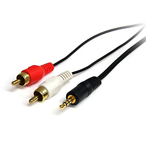 STARTECH .com Cable Adaptador de Mini-Jack a RCA 91cm - Jack 3,5mm Macho - 2xRCA Macho - Negro, 3,5mm, Macho, 2 x RCA, Macho, 0,92 m, Negro MU3MMRCA STARTECH .com Cable Adaptador de Mini-Jack a RCA 91cm - Jack 3,5mm Macho - 2xRCA Macho - Negro, 3,5mm, Macho, 2 x RCA, Macho, 0,92 m, Negro MU3MMRCA