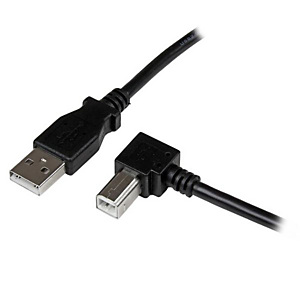 STARTECH .com Cable Adaptador USB 2m para Impresora Acodado - 1x USB A Macho - 1x USB B Macho en Ángulo Derecho, 2 m, USB A, USB B, USB 2.0, 480 Mbit/s, Negro USBAB2MR STARTECH .com Cable Adaptador USB 2m para Impresora Acodado - 1x USB A Macho - 1x USB B Macho en Ángulo Derecho, 2 m, USB A, USB B, USB 2.0, 480 Mbit/s, Negro USBAB2MR