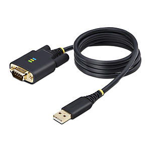 STARTECH .com Cable Adaptador USB a Serie de 1m - Serial - Retención COM - FTDI - Adaptador USB-A a DB9 RS232 - con Tornillos DB9 Intercambiables - Windows/macOS/Linux, Negro, 1 m, USB tipo A, RS-232, Macho, Macho 1P3FFCB-USB-SERIAL STARTECH .com Cable Adaptador USB a Serie de 1m - Serial - Retención COM - FTDI - Adaptador USB-A a DB9 RS232 - con Tornillos DB9 Intercambiables - Windows/macOS/Linux, Negro, 1 m, USB tipo A, RS-232, Macho, Macho 1P3FFCB-USB-SERIAL