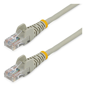 STARTECH .com Cable de Red de 0,5m Gris Cat5e Ethernet RJ45 sin Enganches, 0,5 m, Cat5e, U/UTP (UTP), RJ-45, RJ-45, Gris 45PAT50CMGR STARTECH .com Cable de Red de 0,5m Gris Cat5e Ethernet RJ45 sin Enganches, 0,5 m, Cat5e, U/UTP (UTP), RJ-45, RJ-45, Gris 45PAT50CMGR