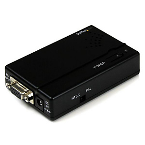 StarTech.com Convertisseur haute résolution VGA vers Composite ou S-Video., Noir, 0,9144 m, 102 g, 209 mm, 118 mm, 60 mm VGA2VID StarTech.com Convertisseur haute résolution VGA vers Composite ou S-Video., Noir, 0,9144 m, 102 g, 209 mm, 118 mm, 60 mm VGA2VID