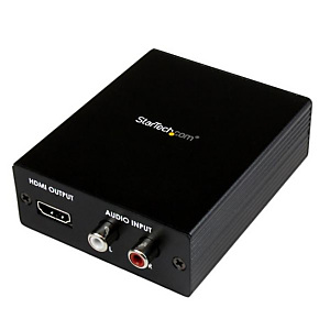 StarTech.com Convertisseur Vidéo Composante YPbPr (YUV) ou VGA et Audio vers HDMI - 1920x1200, Noir, 1920 x 1200 pixels, HDMI, VGA, 110 - 240 V, 5 V V StarTech.com Convertisseur Vidéo Composante YPbPr (YUV) ou VGA et Audio vers HDMI - 1920x1200, Noir, 1920 x 1200 pixels, HDMI, VGA, 110 - 240 V, 5 V V