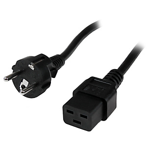 StarTech.com Cordon d'alimentation CEE7 vers IEC 320 C19 de 2m pour ordinateur - M/F, 2 m, CEE7/7, Coupleur C19, 250 V PXTEUC192M StarTech.com Cordon d'alimentation CEE7 vers IEC 320 C19 de 2m pour ordinateur - M/F, 2 m, CEE7/7, Coupleur C19, 250 V PXTEUC192M