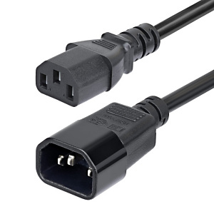 StarTech.com Cordon de Rallonge Électrique de 4,5m, Cordon d'Alimentation PDU C14 à C13, 15A 250V, 14AWG, Câble d'Alimentation AC pour PDU/Alimentatio StarTech.com Cordon de Rallonge Électrique de 4,5m, Cordon d'Alimentation PDU C14 à C13, 15A 250V, 14AWG, Câble d'Alimentation AC pour PDU/Alimentatio