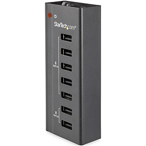 STARTECH .com Estación de Carga USB de 7 Puertos Autónoma - 5x Puertos de 1A y 2x Puertos de 2A - Base de Carga USB, Interior, CC, 12 V, Negro ST7C51224EU STARTECH .com Estación de Carga USB de 7 Puertos Autónoma - 5x Puertos de 1A y 2x Puertos de 2A - Base de Carga USB, Interior, CC, 12 V, Negro ST7C51224EU