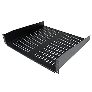 StarTech.com Etagère cantilever ventilée pour rack de serveur universel 2U 16 pouces - Etagère d'armoire serveur fixe - 22 kg, Etagère, Noir, Acier, 2 StarTech.com Etagère cantilever ventilée pour rack de serveur universel 2U 16 pouces - Etagère d'armoire serveur fixe - 22 kg, Etagère, Noir, Acier, 2