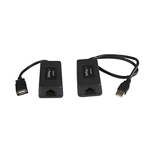StarTech.com Extendeur Ethernet 1 port USB sur Cat5/Cat6 - jusqu'à 40 m, Émetteur et récepteur réseau, 40 m, 12 Mbit/s, Cat5, Cat6, Noir, CE, FCC, REA StarTech.com Extendeur Ethernet 1 port USB sur Cat5/Cat6 - jusqu'à 40 m, Émetteur et récepteur réseau, 40 m, 12 Mbit/s, Cat5, Cat6, Noir, CE, FCC, REA