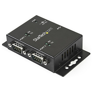 StarTech.com Hub adaptateur industriel USB vers série 2 ports à fixation murale avec clips de rail DIN, USB 2.0 Type-B, Série, Noir, Acier, Activité, StarTech.com Hub adaptateur industriel USB vers série 2 ports à fixation murale avec clips de rail DIN, USB 2.0 Type-B, Série, Noir, Acier, Activité,