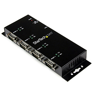 StarTech.com Hub adaptateur USB vers série DB9 RS232 4 ports - Montage sur rail DIN industriel et mural, USB 2.0 Type-B, Série, Noir, Acier, Activité, StarTech.com Hub adaptateur USB vers série DB9 RS232 4 ports - Montage sur rail DIN industriel et mural, USB 2.0 Type-B, Série, Noir, Acier, Activité,