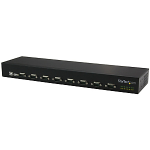 StarTech.com Hub série RS232 à 8 ports - Adaptateur USB vers 8x DB9 RS232 à montage en rack, USB 2.0, Série, Noir, Aluminium, 36 W, 100 - 240 V ICUSB2 StarTech.com Hub série RS232 à 8 ports - Adaptateur USB vers 8x DB9 RS232 à montage en rack, USB 2.0, Série, Noir, Aluminium, 36 W, 100 - 240 V ICUSB2