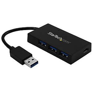StarTech.com Hub USB 3.0 4 Ports - Hub USB Type-A avec 1x USB-C et 3x USB-A SuperSpeed - Alimentation par Bus USB - Hub Adaptateur USB 3.2 Gen 1 (5Gbp StarTech.com Hub USB 3.0 4 Ports - Hub USB Type-A avec 1x USB-C et 3x USB-A SuperSpeed - Alimentation par Bus USB - Hub Adaptateur USB 3.2 Gen 1 (5Gbp