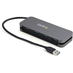 StarTech.com Hub USB 3.0 à 4 Ports - USB-A vers 4x USB-A - Mini Hub USB 3.2 Gen 1 Type-A SuperSpeed 5Gbps - Alimenté par Bus - Concentrateur USB avec StarTech.com Hub USB 3.0 à 4 Ports - USB-A vers 4x USB-A - Mini Hub USB 3.2 Gen 1 Type-A SuperSpeed 5Gbps - Alimenté par Bus - Concentrateur USB avec