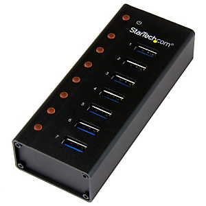 StarTech.com Hub USB 3.0 à 7 ports - 5Gbps - Concentrateur USB à montage mural / sur bureau avec boîtier métallique, USB 3.2 Gen 1 (3.1 Gen 1) Type-B, StarTech.com Hub USB 3.0 à 7 ports - 5Gbps - Concentrateur USB à montage mural / sur bureau avec boîtier métallique, USB 3.2 Gen 1 (3.1 Gen 1) Type-B,
