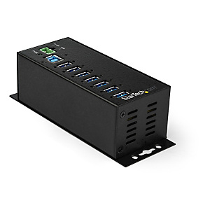 StarTech.com Hub USB 3.0 à 7 ports avec adaptateur d'alimentation - Concentrateur USB-A industriel en métal avec protection contre les décharges élect StarTech.com Hub USB 3.0 à 7 ports avec adaptateur d'alimentation - Concentrateur USB-A industriel en métal avec protection contre les décharges élect