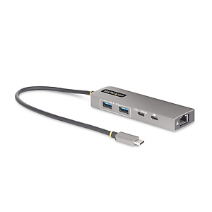 StarTech.com Hub USB-C à 3 Ports Ethernet 2,5 Gbps et Port Power Delivery 100W Pass-Through, USB 3.2 10Gbps, 2x USB-A/1x USB-C, Hub Adaptateur Portabl StarTech.com Hub USB-C à 3 Ports Ethernet 2,5 Gbps et Port Power Delivery 100W Pass-Through, USB 3.2 10Gbps, 2x USB-A/1x USB-C, Hub Adaptateur Portabl