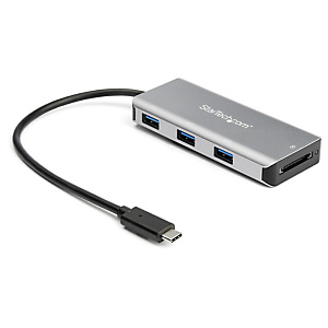 StarTech.com Hub USB-C à 3 Ports avec Lecteur de Carte SD - 3 x USB-A & 1 x Slot SD - Mini Hub USB 3.2 Gen 2 (10Gbps) Type C pour PC Portable - Alimen StarTech.com Hub USB-C à 3 Ports avec Lecteur de Carte SD - 3 x USB-A & 1 x Slot SD - Mini Hub USB 3.2 Gen 2 (10Gbps) Type C pour PC Portable - Alimen