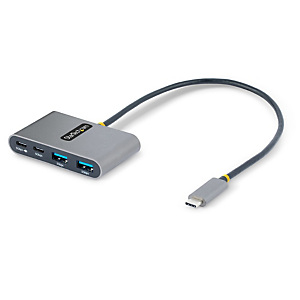 StarTech.com Hub USB-C à 4 Ports avec 100W Power Delivery Pass-Through - Hub USB 3.0 4 Ports - USB-C vers USB-A - Hub USB Type-C avec Câble de 30cm - StarTech.com Hub USB-C à 4 Ports avec 100W Power Delivery Pass-Through - Hub USB 3.0 4 Ports - USB-C vers USB-A - Hub USB Type-C avec Câble de 30cm -