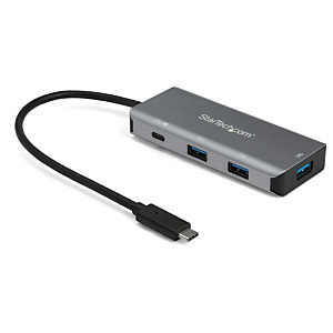 StarTech.com Hub USB-C à 4 Ports (10Gbps) avec 3x USB-A & 1x USB-C - Power Delivery Passthrough 100W - Adaptateur USB 3.2 Gen 2 Type C pour PC Portabl StarTech.com Hub USB-C à 4 Ports (10Gbps) avec 3x USB-A & 1x USB-C - Power Delivery Passthrough 100W - Adaptateur USB 3.2 Gen 2 Type C pour PC Portabl
