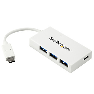 StarTech.com Hub USB-C à 4 Ports avec 1x USB-C & 3x USB-A SuperSpeed - Alimenté par Bus - Hub USB 3.0 Portable - USB 3.2 Gen 1 (5Gbps) Type-C - Blanc, StarTech.com Hub USB-C à 4 Ports avec 1x USB-C & 3x USB-A SuperSpeed - Alimenté par Bus - Hub USB 3.0 Portable - USB 3.2 Gen 1 (5Gbps) Type-C - Blanc,