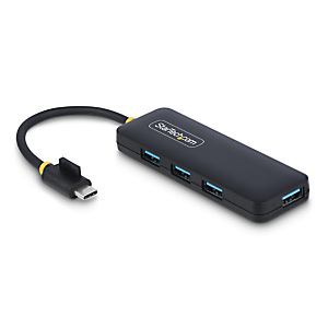 StarTech.com Hub USB-C 4 Ports, 5Gbps, USB-C vers 4x USB-A, Alimenté par Bus, Mini Hub de Voyage, Splitter USB 3.0 Multiport, Hub Portable, Protection StarTech.com Hub USB-C 4 Ports, 5Gbps, USB-C vers 4x USB-A, Alimenté par Bus, Mini Hub de Voyage, Splitter USB 3.0 Multiport, Hub Portable, Protection