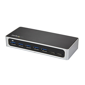 StarTech.com Hub USB-C à 7 ports avec alimentation externe - USB Type-C vers 5x USB A et 2x USB-C - USB 3.0 - 5Gbps, USB 3.2 Gen 1 (3.1 Gen 1) Type-B, StarTech.com Hub USB-C à 7 ports avec alimentation externe - USB Type-C vers 5x USB A et 2x USB-C - USB 3.0 - 5Gbps, USB 3.2 Gen 1 (3.1 Gen 1) Type-B,