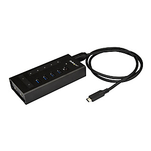StarTech.com Hub USB-C à 7 ports en métal - USB Type-C vers 5x USB A et 2x USB-C - USB 3.0 - 5Gbps, USB 3.2 Gen 1 (3.1 Gen 1) Type-B, USB 3.2 Gen 1 (3 StarTech.com Hub USB-C à 7 ports en métal - USB Type-C vers 5x USB A et 2x USB-C - USB 3.0 - 5Gbps, USB 3.2 Gen 1 (3.1 Gen 1) Type-B, USB 3.2 Gen 1 (3