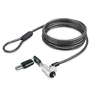 STARTECH .com NBLWK-LAPTOP-LOCK, 2 m, Ranura para conector de seguridad Noble, 2 llaves, Plástico, Acero, Negro, Plata STARTECH .com NBLWK-LAPTOP-LOCK, 2 m, Ranura para conector de seguridad Noble, 2 llaves, Plástico, Acero, Negro, Plata