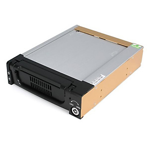 StarTech.com Rack Amovible Robuste en Aluminium 5.25' avec Ventilateur pour Disque Dur SATA 3.5', 13,3 cm (5.25'), Panneau de support, Noir, 3.5', SAT StarTech.com Rack Amovible Robuste en Aluminium 5.25' avec Ventilateur pour Disque Dur SATA 3.5', 13,3 cm (5.25'), Panneau de support, Noir, 3.5', SAT