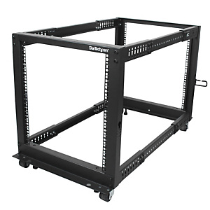 StarTech.com Rack Serveur Mobile 12U 4 Poteaux, Rack Réseau 19' 4 Poteaux avec Roulettes, Rack Roulant avec Profondeur Ajustable pour PC/AV/Données/In StarTech.com Rack Serveur Mobile 12U 4 Poteaux, Rack Réseau 19' 4 Poteaux avec Roulettes, Rack Roulant avec Profondeur Ajustable pour PC/AV/Données/In