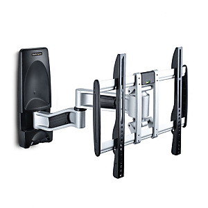 STARTECH .com Soporte de Montaje Articulado de Pared para Televisores - Soporte VESA de Pared - Soporta TV Plano o Curvos de 65' o 45kg - Perfil Bajo Retraible - de Esquina, 165,1 cm (65'), 200 x 100 mm, 400 x 400 mm, -15 - 15°, 90°, Negro, Plata TV-WALL- STARTECH .com Soporte de Montaje Articulado de Pared para Televisores - Soporte VESA de Pared - Soporta TV Plano o Curvos de 65' o 45kg - Perfil Bajo Retraible - de Esquina, 165,1 cm (65'), 200 x 100 mm, 400 x 400 mm, -15 - 15°, 90°, Negro, Plata TV-WALL-