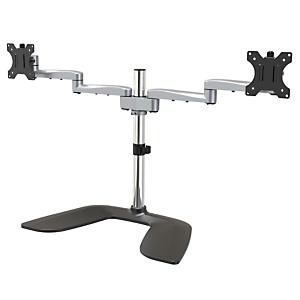 STARTECH .com Soporte VESA de Escritorio para Dos Monitores - Soporte Ergonómico para Pantallas hasta 32'' con Montaje VESA - Soporte Articulado Autoportante - Altura ajustable - Plata, Independiente, 16 kg, 81,3 cm (32''), 100 x 100 mm, Ajustes de altura STARTECH .com Soporte VESA de Escritorio para Dos Monitores - Soporte Ergonómico para Pantallas hasta 32'' con Montaje VESA - Soporte Articulado Autoportante - Altura ajustable - Plata, Independiente, 16 kg, 81,3 cm (32''), 100 x 100 mm, Ajustes de altura
