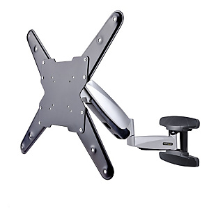 STARTECH .com Soporte VESA de Pared para TV de 23 a 55 Pulgadas - Soporte Mural VESA - Ajustable con Movimiento Total - Brazo Colgador para Televisor - 30kg - Inclinación - Giro, 75 x 75 mm, 400 x 400 mm, -15 - 8°, 3°, Aluminio, Acero, Negro, Plata FHA-TV STARTECH .com Soporte VESA de Pared para TV de 23 a 55 Pulgadas - Soporte Mural VESA - Ajustable con Movimiento Total - Brazo Colgador para Televisor - 30kg - Inclinación - Giro, 75 x 75 mm, 400 x 400 mm, -15 - 8°, 3°, Aluminio, Acero, Negro, Plata FHA-TV