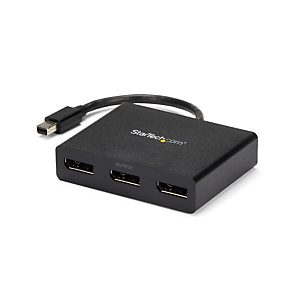 StarTech.com Splitter multi-écrans Mini DisplayPort vers 3x DisplayPort - Hub MST à 3 ports, Mini DisplayPort, 3x DisplayPort, 3840 x 2160 pixels, Noi StarTech.com Splitter multi-écrans Mini DisplayPort vers 3x DisplayPort - Hub MST à 3 ports, Mini DisplayPort, 3x DisplayPort, 3840 x 2160 pixels, Noi