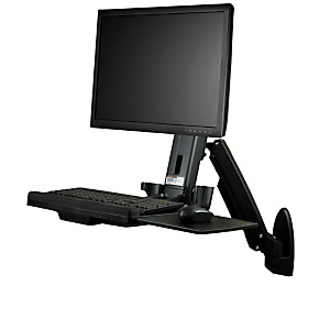 StarTech.com Support de bureau debout mural pour écran, clavier et souris, Noir, 61 cm (24'), 8 kg, Mur, 75 x 75,100 x 100 mm, 2,5 kg WALLSTS1 StarTech.com Support de bureau debout mural pour écran, clavier et souris, Noir, 61 cm (24'), 8 kg, Mur, 75 x 75,100 x 100 mm, 2,5 kg WALLSTS1