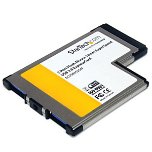 STARTECH .com Tarjeta Adaptador ExpressCard/54 USB 3.0 SuperSpeed de 2 Puertos con UASP - Montaje al Ras - Flush Mount, ExpressCard, USB 3.2 Gen 1 (3.1 Gen 1), Negro, NEC uPD720200, 0 - 85 °C, -65 - 125 °C ECUSB3S254F STARTECH .com Tarjeta Adaptador ExpressCard/54 USB 3.0 SuperSpeed de 2 Puertos con UASP - Montaje al Ras - Flush Mount, ExpressCard, USB 3.2 Gen 1 (3.1 Gen 1), Negro, NEC uPD720200, 0 - 85 °C, -65 - 125 °C ECUSB3S254F