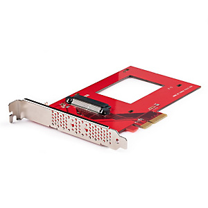 STARTECH .com Tarjeta Adaptador U.3 a PCIe - Adaptador PCIe 4.0 x4 para SSDs U.3 NVMe de 2,5' - Tarjeta de Expansión PCI Express SFF-TA-1001 - se Ajusta a TAA, PCIe, U.3, Rojo, Actividad, Poder, 21693912 h, 0 - 60 °C PEX4SFF8639U3 STARTECH .com Tarjeta Adaptador U.3 a PCIe - Adaptador PCIe 4.0 x4 para SSDs U.3 NVMe de 2,5' - Tarjeta de Expansión PCI Express SFF-TA-1001 - se Ajusta a TAA, PCIe, U.3, Rojo, Actividad, Poder, 21693912 h, 0 - 60 °C PEX4SFF8639U3