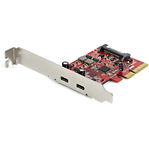 STARTECH .com Tarjeta Adaptadora PCI Express de 2 Puertos USB-C 3.2 Gen 2 10Gbps, PCIe, USB 3.2 Gen 1 (3.1 Gen 1), Full-height / Low-profile, PCIe 3.0, Rojo, CE, FCC, REACH PEXUSB312C3 STARTECH .com Tarjeta Adaptadora PCI Express de 2 Puertos USB-C 3.2 Gen 2 10Gbps, PCIe, USB 3.2 Gen 1 (3.1 Gen 1), Full-height / Low-profile, PCIe 3.0, Rojo, CE, FCC, REACH PEXUSB312C3