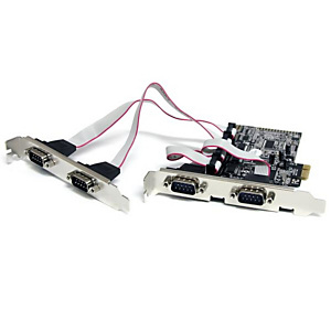 STARTECH .com Tarjeta Adaptadora PCI Express PCIe de 4 Puertos Serie RS232 UART 16550 Serial DB9, PCIe, De serie, RS-232, 26280 h, CE, FCC, REACH, ASIX - MCS9904CV-AA PEX4S553 STARTECH .com Tarjeta Adaptadora PCI Express PCIe de 4 Puertos Serie RS232 UART 16550 Serial DB9, PCIe, De serie, RS-232, 26280 h, CE, FCC, REACH, ASIX - MCS9904CV-AA PEX4S553