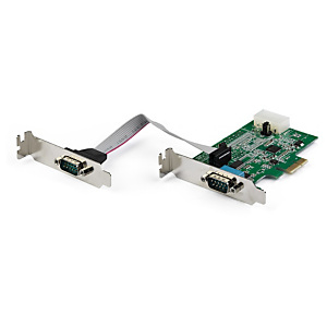 STARTECH .com Tarjeta Adaptadora Serie PCI Express RS232 de 2 Puertos - Tarjeta Controladora Serie PCIe RS232 - PCIe a Serie DB9 - UART 16950 - Tarjeta de Perfil Bajo para Windows y Linux, Mini PCI Express, De serie, PCIe 1.1, RS-232, 222366 h, CE, FCC PE STARTECH .com Tarjeta Adaptadora Serie PCI Express RS232 de 2 Puertos - Tarjeta Controladora Serie PCIe RS232 - PCIe a Serie DB9 - UART 16950 - Tarjeta de Perfil Bajo para Windows y Linux, Mini PCI Express, De serie, PCIe 1.1, RS-232, 222366 h, CE, FCC PE