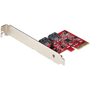 STARTECH .com Tarjeta PCIe SATA - Tarjeta PCI Express Controladora de 2 Puertos SATA de 6Gbps - Perfil Completo o Bajo - Adaptador PCI Express a SATA - SATA RAID ASM1062R, PCIe, SATA, PCIe 2.0, Rojo, ASMedia - ASM1062R, 6 Gbit/s 2P6GR-PCIE-SATA-CARD STARTECH .com Tarjeta PCIe SATA - Tarjeta PCI Express Controladora de 2 Puertos SATA de 6Gbps - Perfil Completo o Bajo - Adaptador PCI Express a SATA - SATA RAID ASM1062R, PCIe, SATA, PCIe 2.0, Rojo, ASMedia - ASM1062R, 6 Gbit/s 2P6GR-PCIE-SATA-CARD