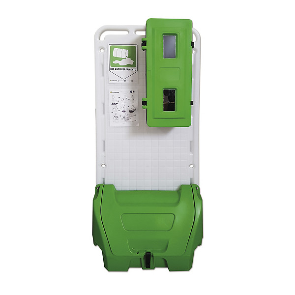 Stazione mobile con armadietto e kit antisversamento