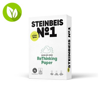 Steinbeis Classic White Papel Reciclado A4 80 gr 500 hojas - 1