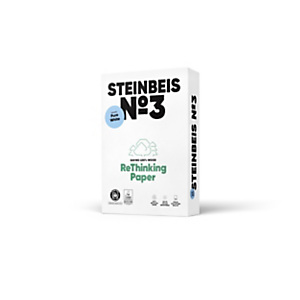 Steinbeis Vision Pure White Papel Multifunción para Faxes, Fotocopiadoras, Impresoras Láser e Impresoras de Inyección de Tinta, Reciclado, Blanco, A4 80 g/m² Steinbeis Vision Pure White Papel Multifunción para Faxes, Fotocopiadoras, Impresoras Láser e Impresoras de Inyección de Tinta, Reciclado, Blanco, A4 80 g/m²