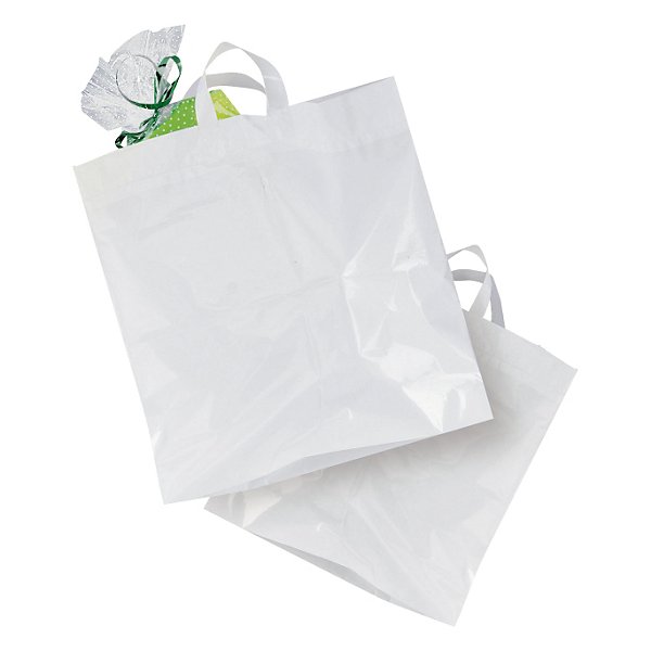 Sterke, hvite plastposer - 2