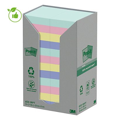 Sticky notes Collectie Nature Post-it, 24 blokken 38 x 51 mm